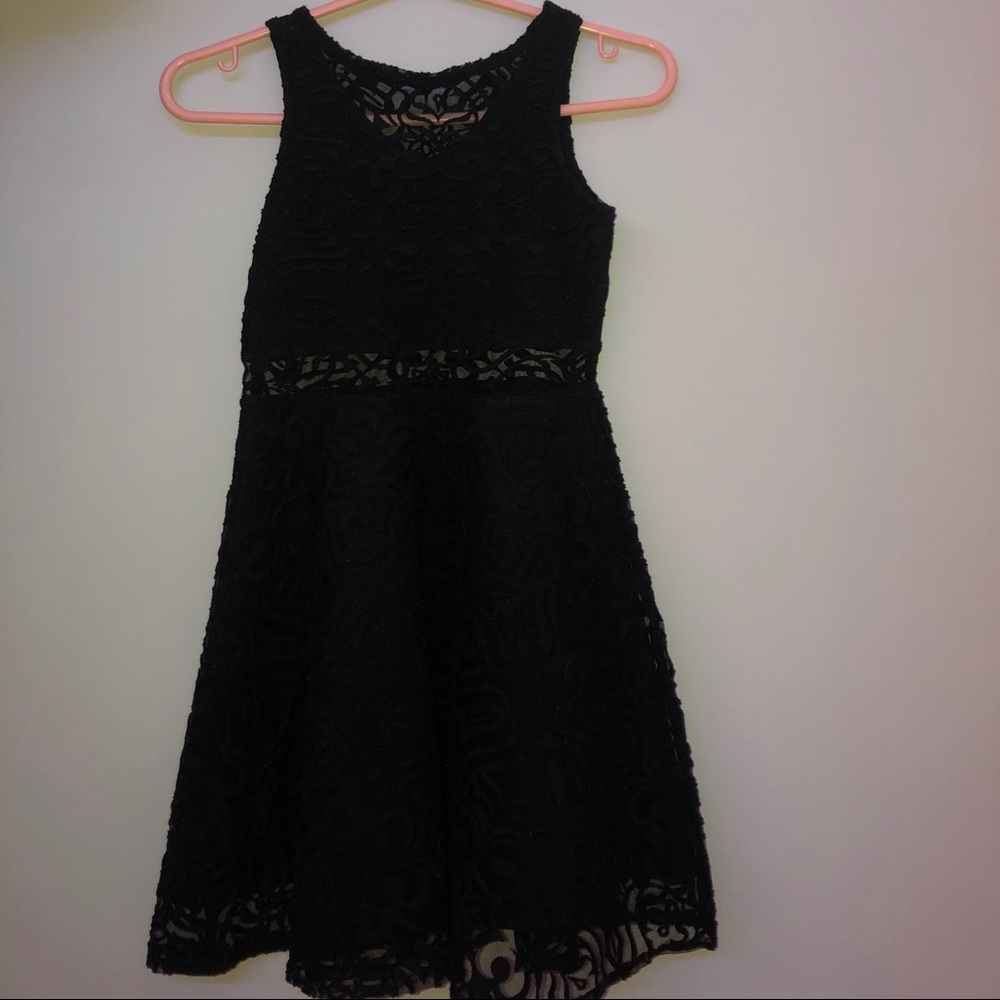 Girls’ Black Lace Dress